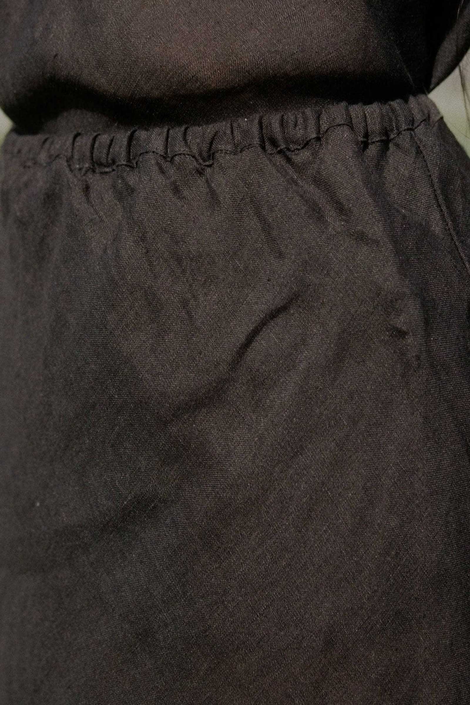Base Range Dydine Skirt in Black Linen – Tamarind
